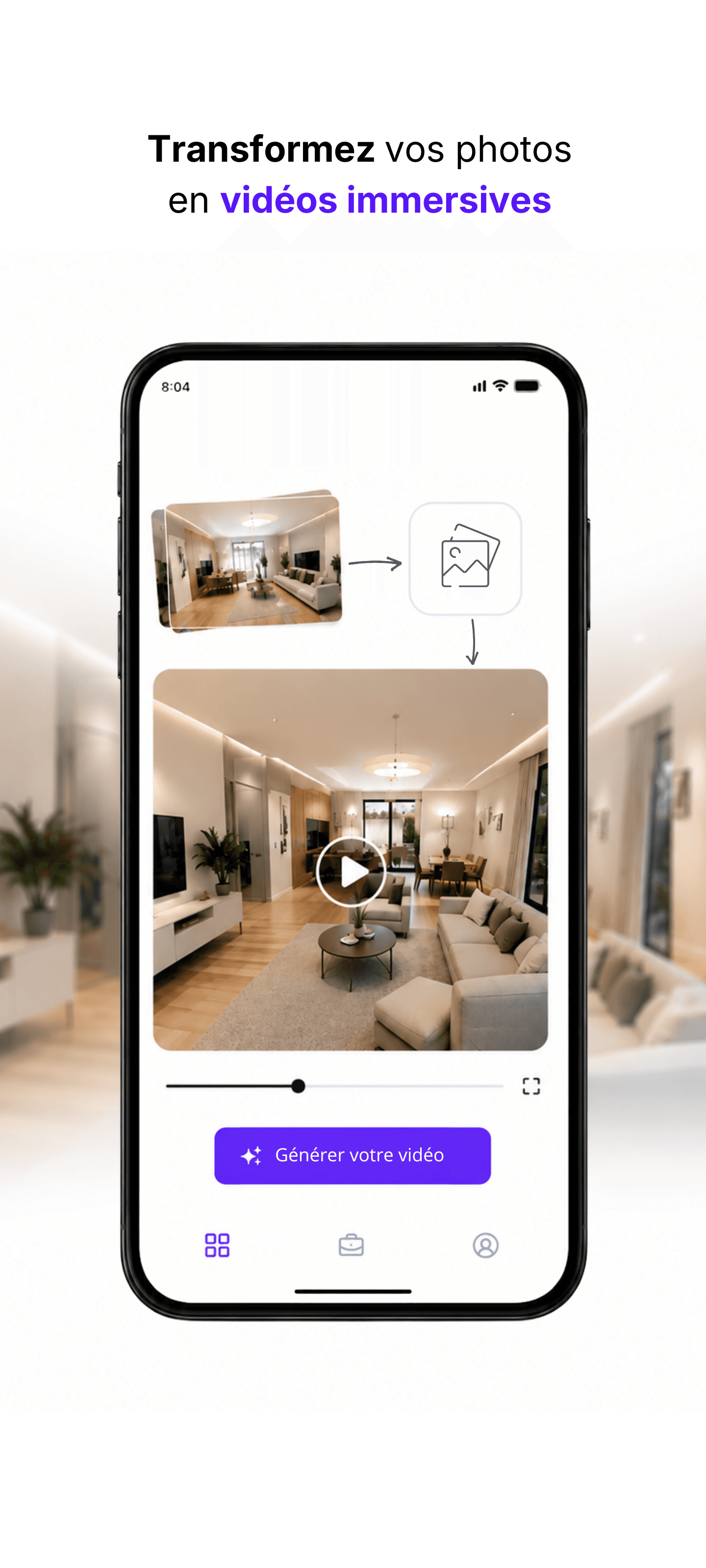 Transformez vos photos en vidéos immersives