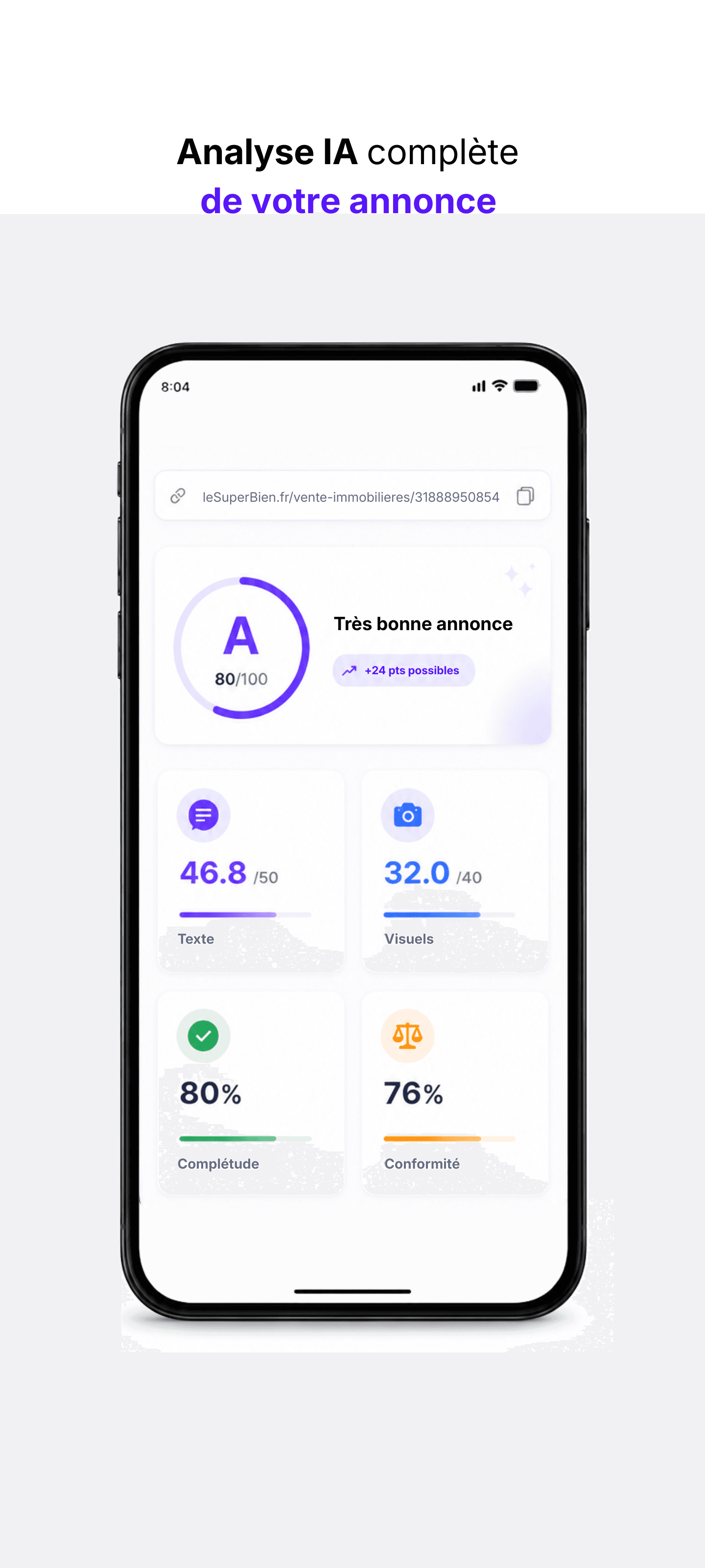 Analyse IA complète de votre annonce